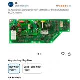 GE Appliances Dishwasher Main Control Board
