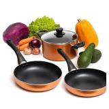 Moss & Stone 4 Peice Nonstick , Aluminum, Copper