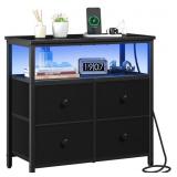 Yoobure Night Stand with Charge Station,