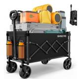 New Collapsible Wagon Cart 220lbs Beach Foldable