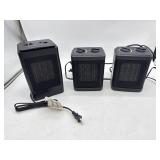 3-pack space heaters all tested working