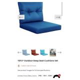 New YEFUï¿½? Outdoor Deep Seat Cushions Set, Navy