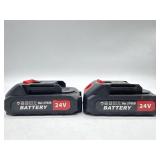 Lot of two 24V max lithium batteries both are