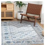 jinchan Area Rug 8x10 Vintage Floral Blue Multi