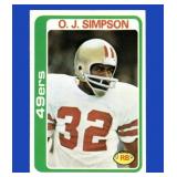 Vintage 1978 Topps Set-Break #400 O.J.Simpson HOF