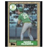 VINTAGE 1987 Topps Mark McGwire Rookie RC #366