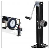 8000 lbs Swivel Trailer Jack, Weld-On Pipe Mount
