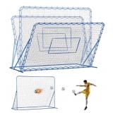 New Dual-Mode Soccer Goal Net & Soccer Rebounder