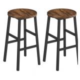 MAHANCRIS 24.4in Set of 2 Round Bar Stools with