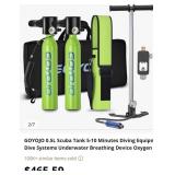 GOYOJO 0.5L Scuba Tank 5-10 Minutes Diving
