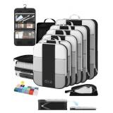 New 10 Set Compression Packing Cubes for Travel