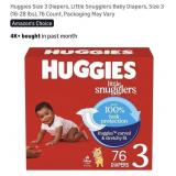 New Huggies Size 3 Diapers, Little Snugglers Baby