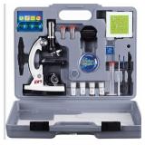 AmScope 120X-1200X 52-pcs Beginner Microscope