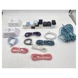 USB-surge protectors, charging blocks, cords