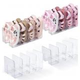 4PACK Clear Acrylic Kids Shoe Rack for Closet