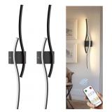 New L LOHAS LED Battery Operated Wall Sconces Set