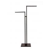 Black 2-Way Clothing Rack with Straight Arms -