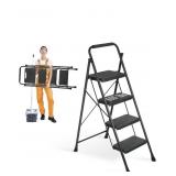 New 4 Step Ladder, Protable Steel Folding