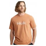 New xl HUK Mens Performance Fishing Logo Tee,