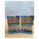 Lot of 2 INABA Churu Cat Treats, Grain-Free,