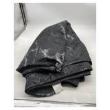 Nanko Quilt Set Queen Full Size, Dark Black and