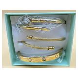 New 18 K Gold Plated Love Bangle Bracelet Stack