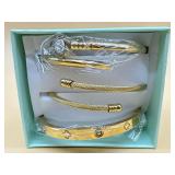 New 18 K Gold Plated Love Bangle Bracelet Stack