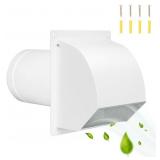 New 8 Inch Wall Vent with Screen &
