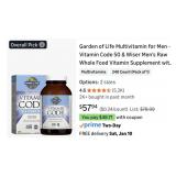 New BB:05/2026 Garden of Life Multivitamin for