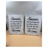 Lot of 2 Success Comes From Knowing That You Did