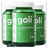 New Goli Supergreens Gummies with Probiotics -