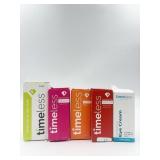 New Timeless variety of skin care products.