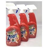 3 pack zout triple enzyme formula laundry stain