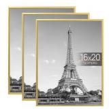 New upsimples 16x20 Picture Frame Gold 3 Pack,