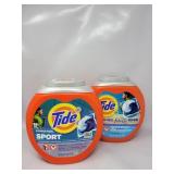 New Lot Of 2 Tide Power Pods Sport Laundry