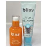 2pc Bliss skincare products clarifying daily