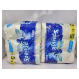 New Lot Of 2 Sparkle 6ct double rolls  No Holds