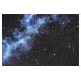 LaOVi Space Galaxy Throw Rug, Microfiber Soft