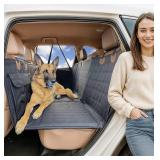 Dog Car Seat Cover for Back Seat Hard Bottom -