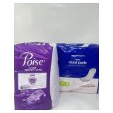 Lot of 2 Pads for Women, Includes New Amazon