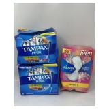 Lot of Womenï¿½s Hygiene Products, New damaged