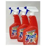 New Lot of 3, Zout Laundry Stain Remover Spray,