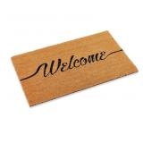 New Kempf Cursive Welcome Coco Coir Doormat, 18"