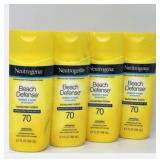 New 4 Ct Neutrogena Sunscreen Lotion
