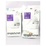 2 -20 packs trash bags with drawstring one is