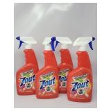 New Lot Of 4 Zout Spray Stain Remover