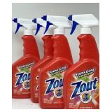 New Lot of 4, Zout Laundry Stain Remover Spray,