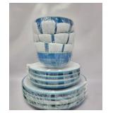 New Dinnerware 12 Piece Set. ( 4 dinner plates,
