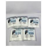 New Lot of 5 Small Trash Bags 4 Gallon - 57 Count