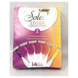No soleil color collection 14 razors 3 blades
